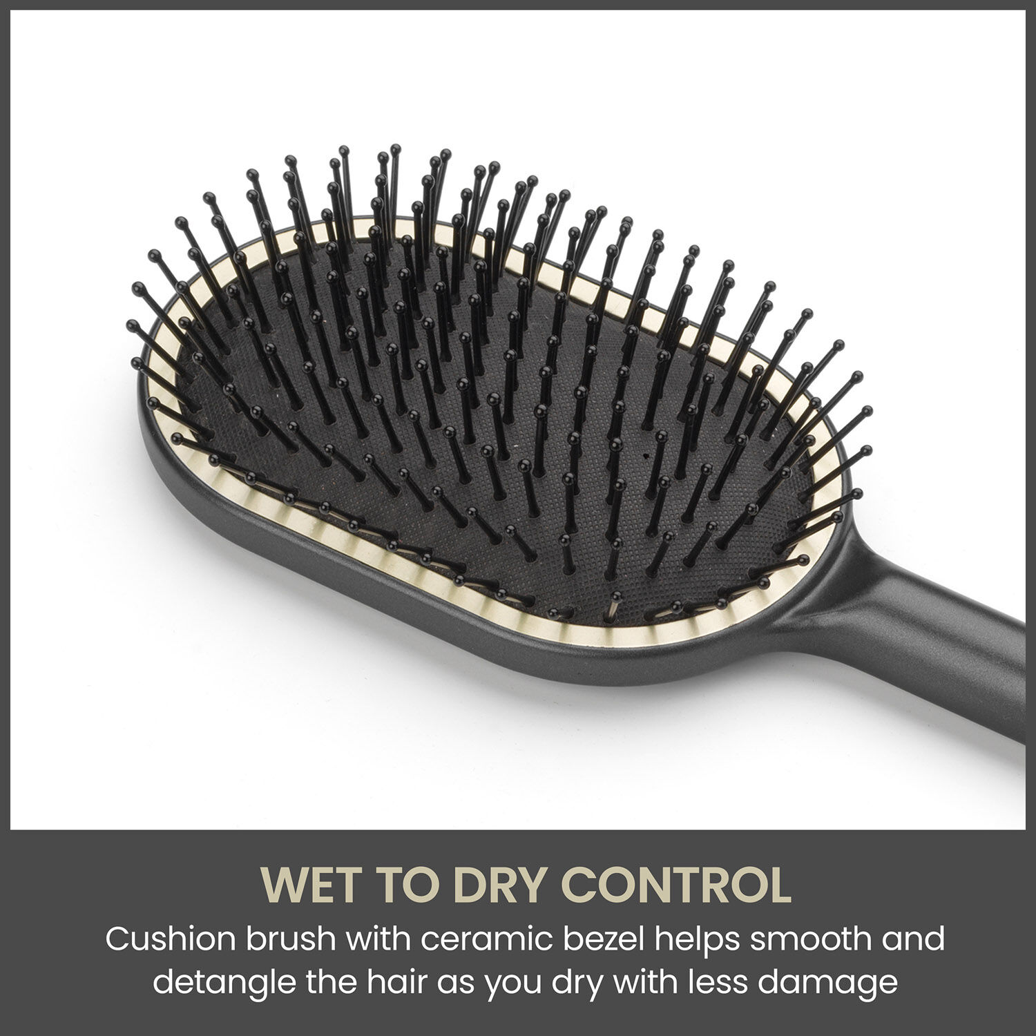 Wet to Dry Ceramic Cushion Hair Brush